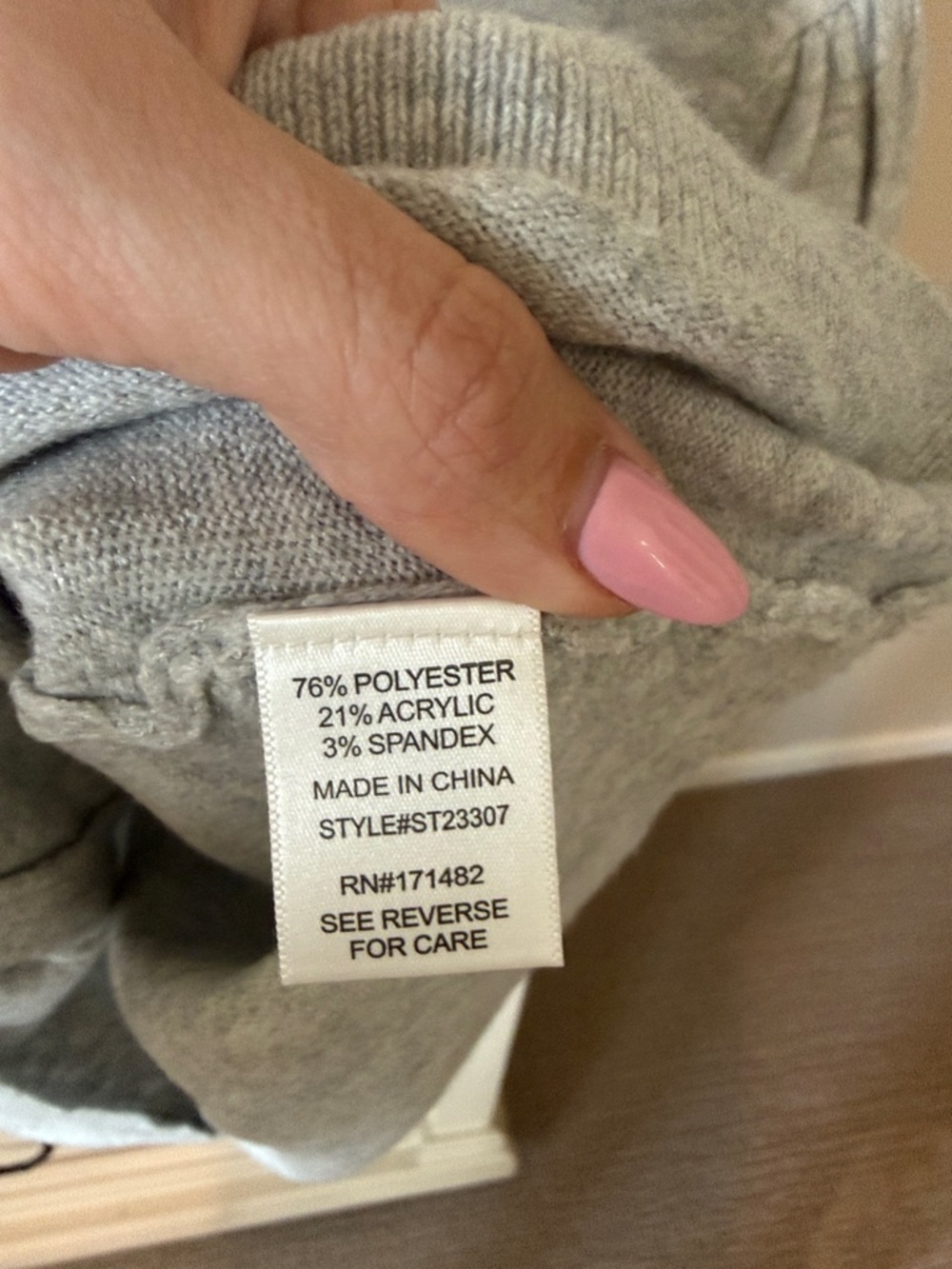 Moon & Madison Light Gray Short Sleeve Button Front Cardigan - Picture 3 of 5